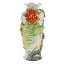 Bình Hoa Bát Tràng Đắp Nổi Công Hoa Men Bóng Đặc Biệt TV-BD125FE20-26