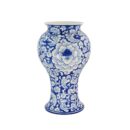 Bình Hoa Bát Tràng Vẽ Tay Hoa Văn Men Lam Cao Cấp - VN-BD124SE12-51