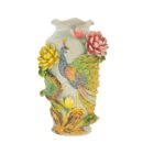 Bình Hoa Bát Tràng Đắp Nổi Công Hoa Men Bóng Đặc Biệt - TV-BD125FE20-106