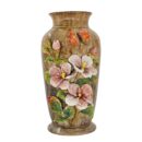 Bình Hoa Bát Tràng Đắp Nổi Hoa Men Bóng Đặc Biệt – TH-BD124SE16-01