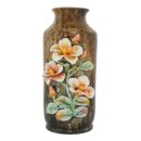Bình Hoa Bát Tràng Đắp Nổi Hoa Râm Bụt Men Bóng Đặc Biệt – TH-BD124SE16-33