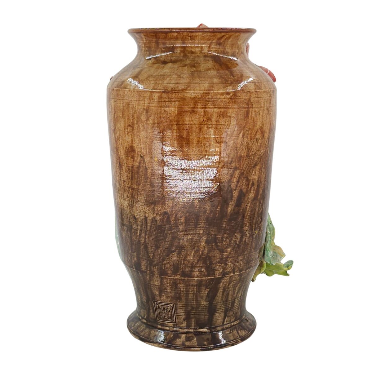 Bình Hoa Bát Tràng Đắp Nổi Hoa Sen Men Bóng Đặc Biệt – TH-BD124SE16-09 - Hình ảnh 4
