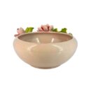 Ang Sen Bé Bát Tràng Đắp Nổi Hoa Sen Hồng Đỏ Men Bóng Đặc Biệt - TV-BD125MR07-122
