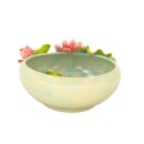 Ang Sen Bé Bát Tràng Đắp Nổi Hoa Sen Hồng Đỏ Men Bóng Đặc Biệt - TV-BD125MR07-134