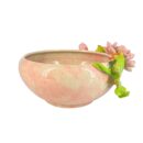 Ang Sen Bé Bát Tràng Đắp Nổi Hoa Sen Hồng Ruốc Men Bóng Đặc Biệt - TV-BD125MR07-126