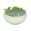 Ang Sen Bé Bát Tràng Đắp Nổi Hoa Sen Xanh Bơ Men Bóng Đặc Biệt - TV-BD125MR07-150