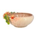 Ang Sen To Bát Tràng Đắp Nổi Hoa Sen Đỏ Men Bóng Đặc Biệt - TV-BD125MR07-104