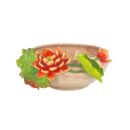 Ang Sen To Bát Tràng Đắp Nổi Hoa Sen Đỏ Men Bóng Đặc Biệt - TV-BD125MR07-104