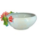 Ang Sen To Bát Tràng Đắp Nổi Hoa Sen Đỏ Men Bóng Đặc Biệt - TV-BD125MR07-111