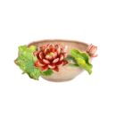 Ang Sen To Bát Tràng Đắp Nổi Hoa Sen Hồng Đỏ Men Bóng Đặc Biệt - TV-BD125MR07-103