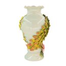 Bình Hoa Bát Tràng Đắp Nổi Công Hoa Men Bóng Đặc Biệt - TV-BD125MR07-02