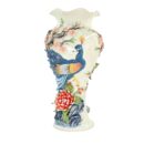 Bình Hoa Bát Tràng Đắp Nổi Công Hoa Men Bóng Đặc Biệt - TV-BD125MR07-19
