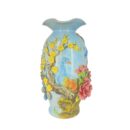 Bình Hoa Bát Tràng Đắp Nổi Công Hoa Men Bóng Đặc Biệt - TV-BD125MR07-87