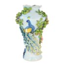 Bình Hoa Bát Tràng Đắp Nổi Công Hoa Và Cây Sung Men Bóng Đặc Biệt - TV-BD125MR07-48