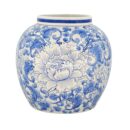 Bình Hoa Bát Tràng Vẽ Họa Phù Dung Men Lam Cao Cấp - VN-BD125MY22-84