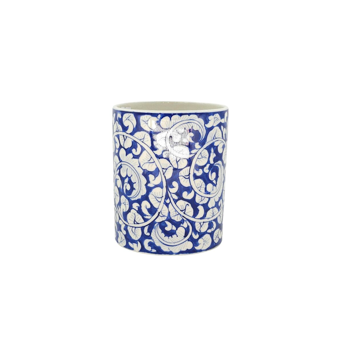 Bình Hoa Bát Tràng Vẽ Họa Tiết Cổ Điển Men Lam Cao Cấp - VN-BD125MY22-105