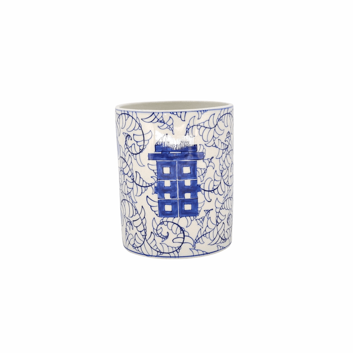 Bình Hoa Bát Tràng Vẽ Họa Tiết Cổ Điển Men Lam Cao Cấp - VN-BD125MY22-111