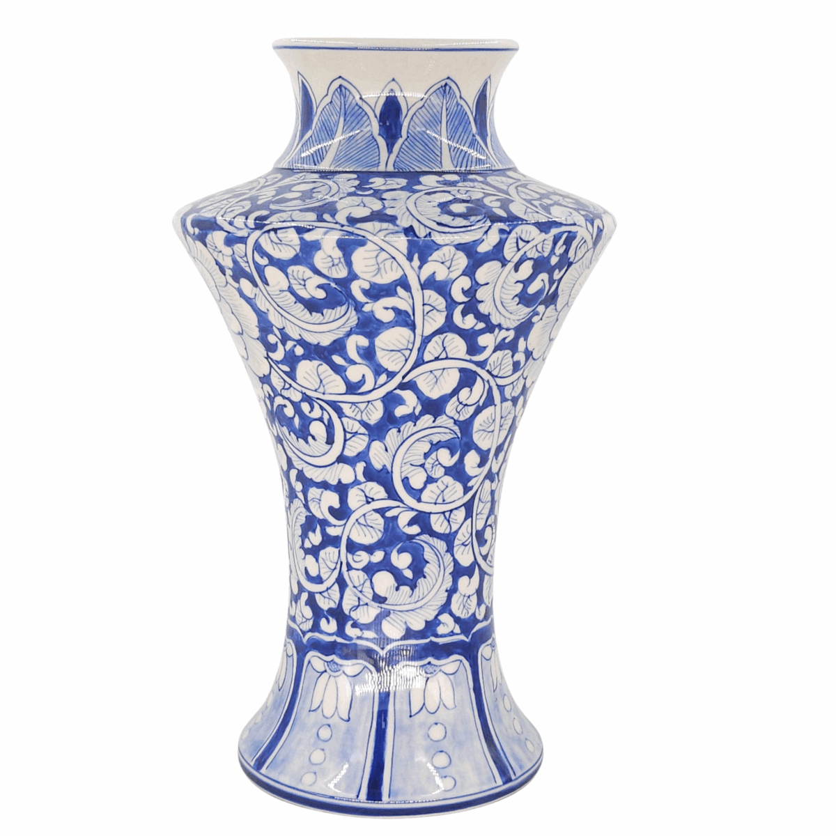 Bình Hoa Bát Tràng Vẽ Hoa Văn Men Lam Cao Cấp - VN-BD125MY22-39 - Ảnh 2