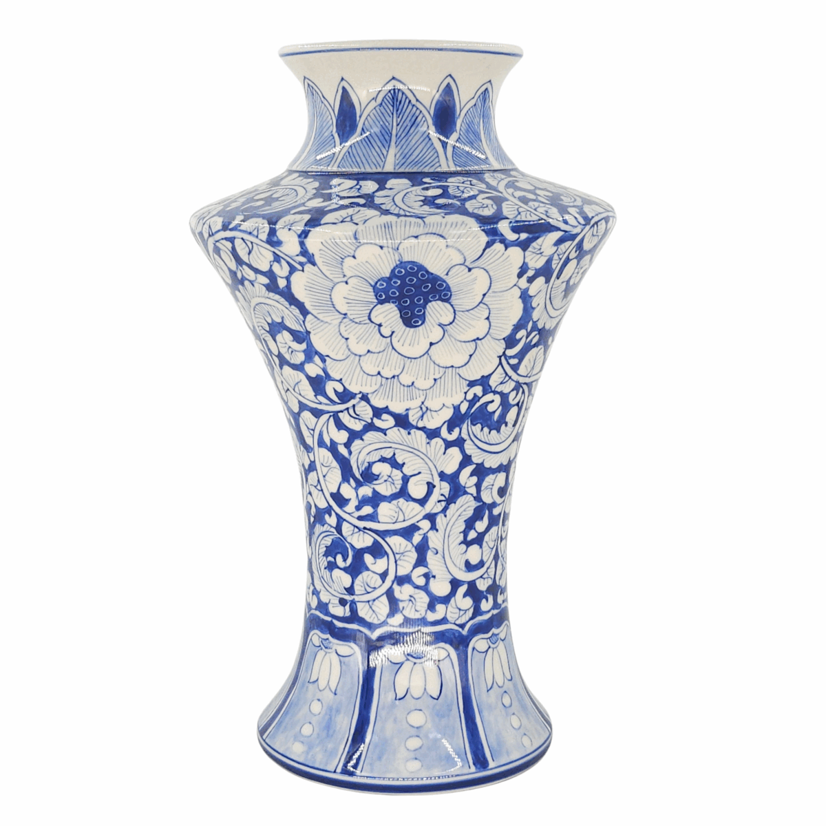 Bình Hoa Bát Tràng Vẽ Hoa Văn Men Lam Cao Cấp - VN-BD125MY22-39