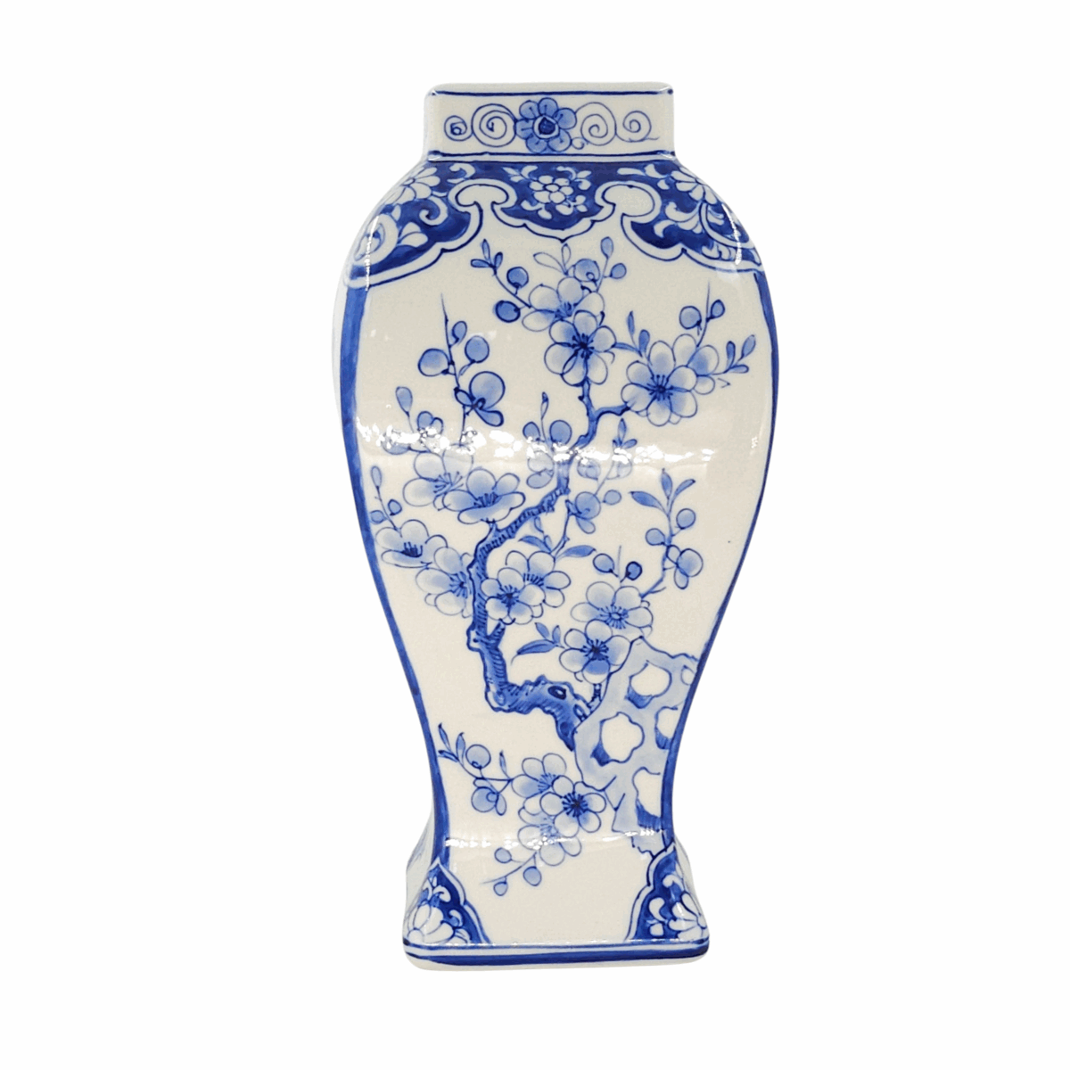Bình Hoa Bát Tràng Vẽ Hoa Văn Men Lam Cao Cấp - VN-BD125MY22-49 - Ảnh 3
