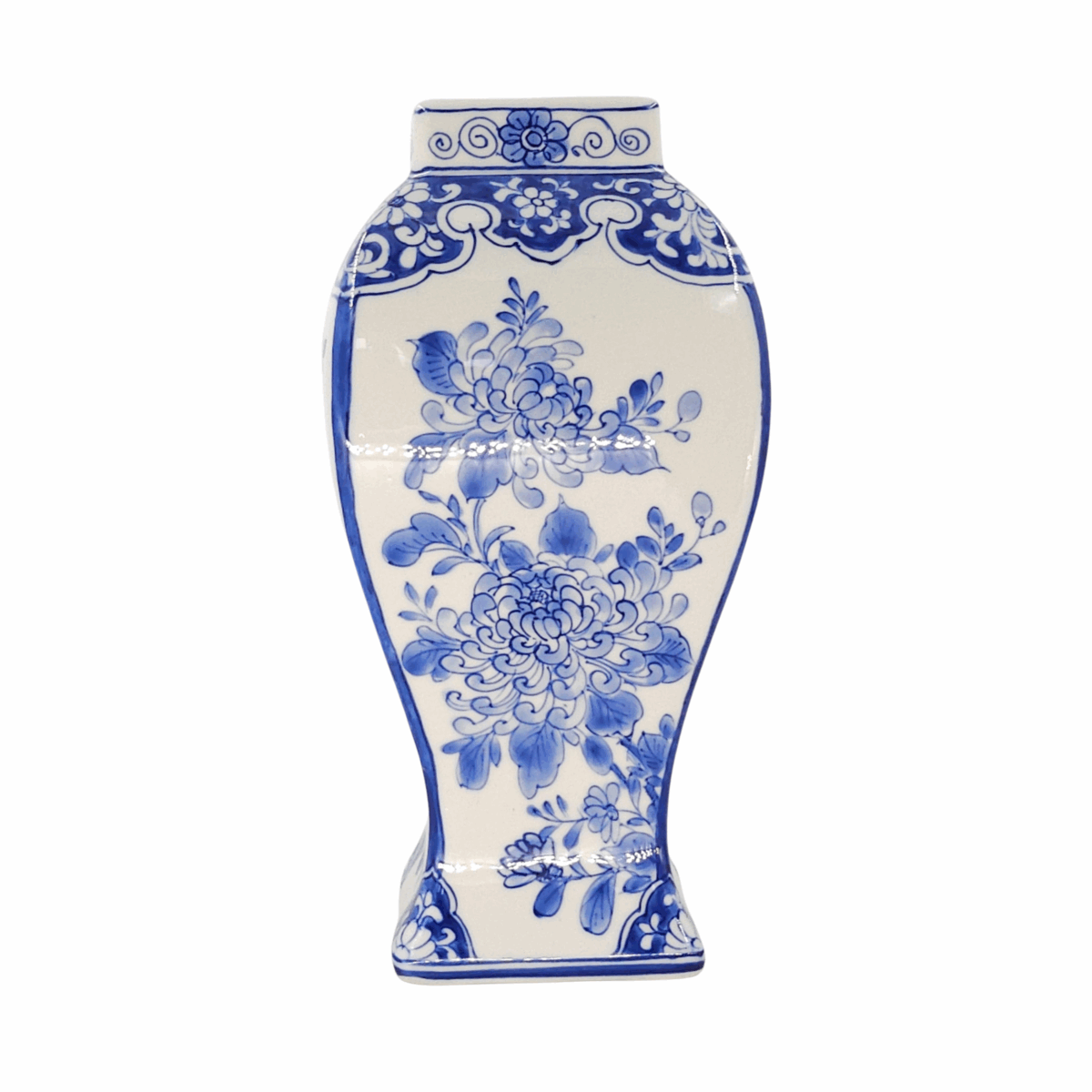 Bình Hoa Bát Tràng Vẽ Hoa Văn Men Lam Cao Cấp - VN-BD125MY22-49