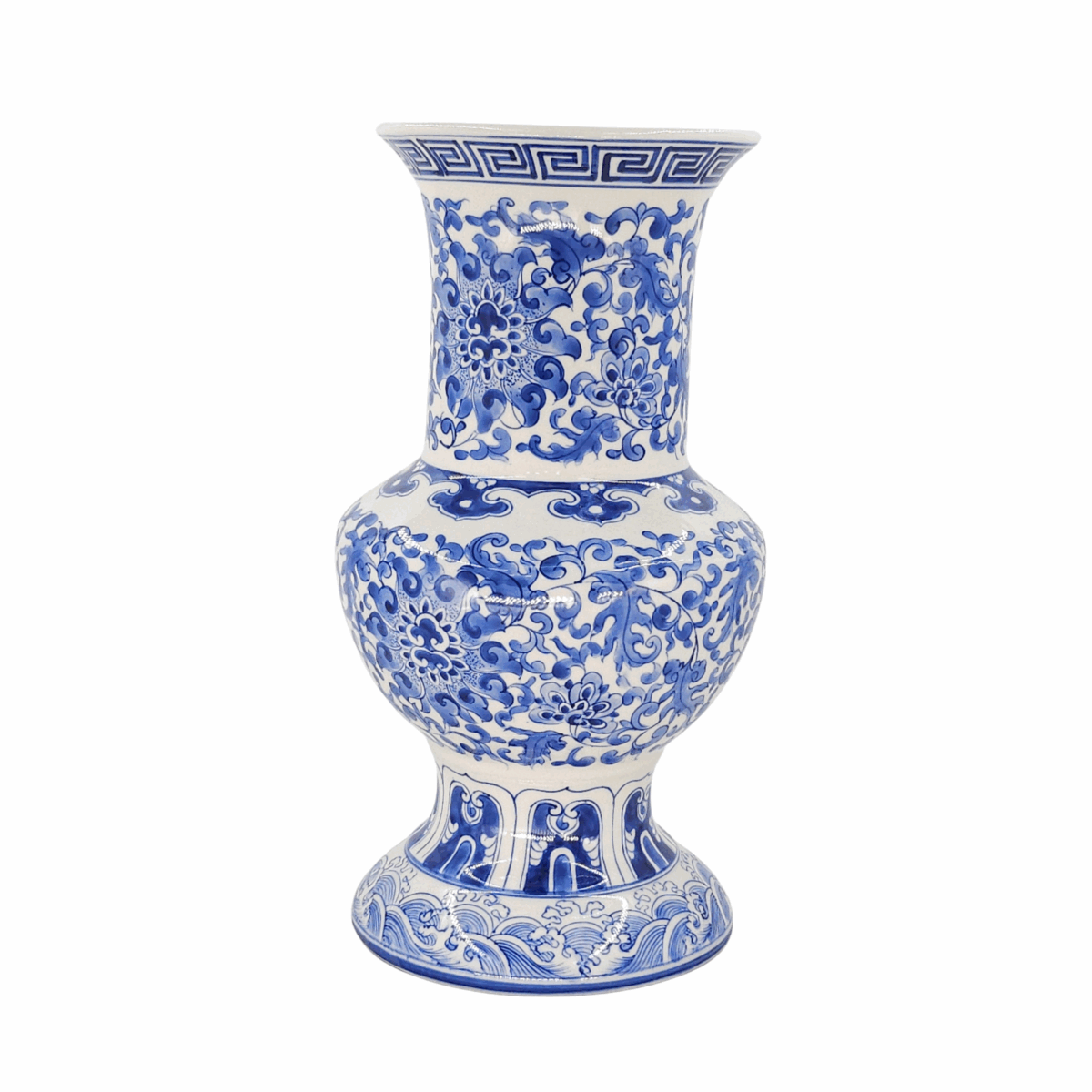 Bình Hoa Bát Tràng Vẽ Hoa Văn Men Lam Cao Cấp - VN-BD125MY22-54 - Ảnh 5