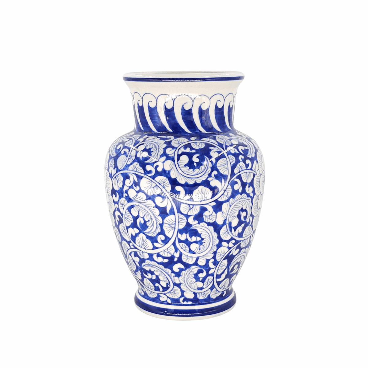 Bình Hoa Bát Tràng Vẽ Hoa Văn Men Lam Cao Cấp - VN-BD125MY22-55 - Ảnh 3