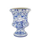 Bình Hoa Bát Tràng Vẽ Tay Họa Tiết DIOR Men Lam Cao Cấp - VN-BD125FE27-47