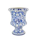 Bình Hoa Bát Tràng Vẽ Tay Họa Tiết DIOR Men Lam Cao Cấp - VN-BD125FE27-47