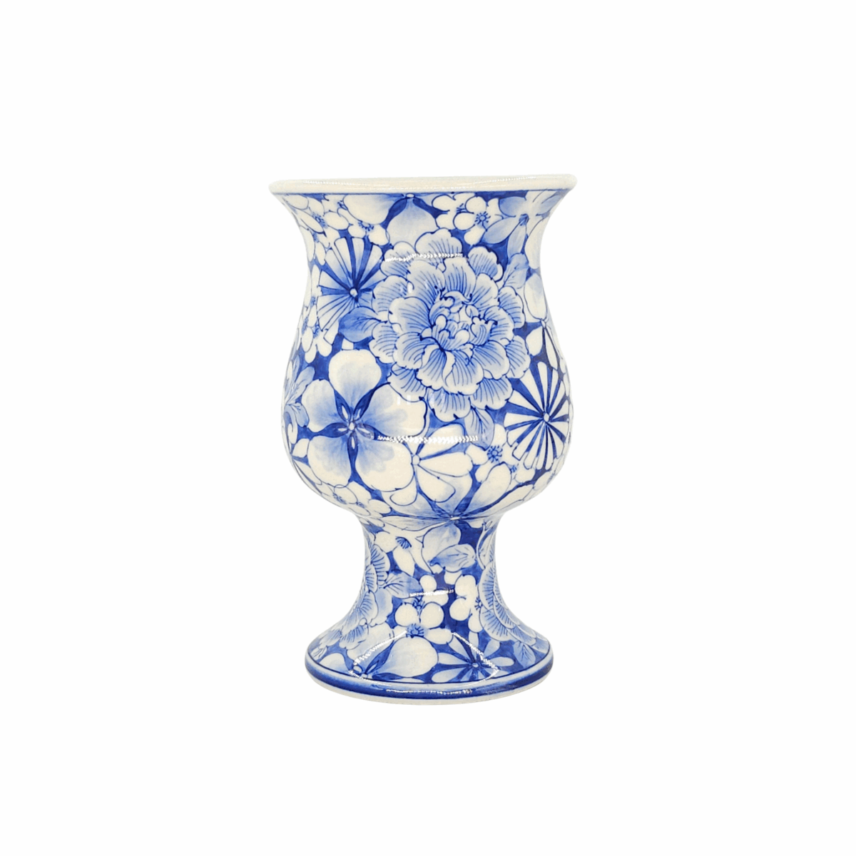 Bình Hoa Bát Tràng Vẽ Tay Hoa Văn Men Lam Cao Cấp - VN-BD125MY22-123 - Ảnh 4