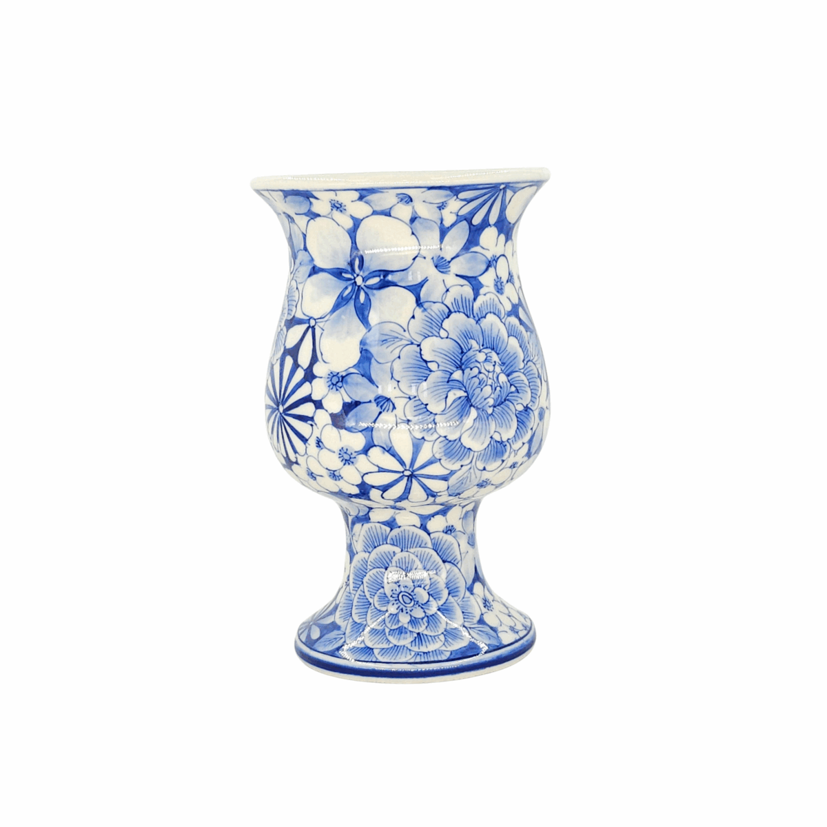 Bình Hoa Bát Tràng Vẽ Tay Hoa Văn Men Lam Cao Cấp - VN-BD125MY22-123 - Ảnh 5
