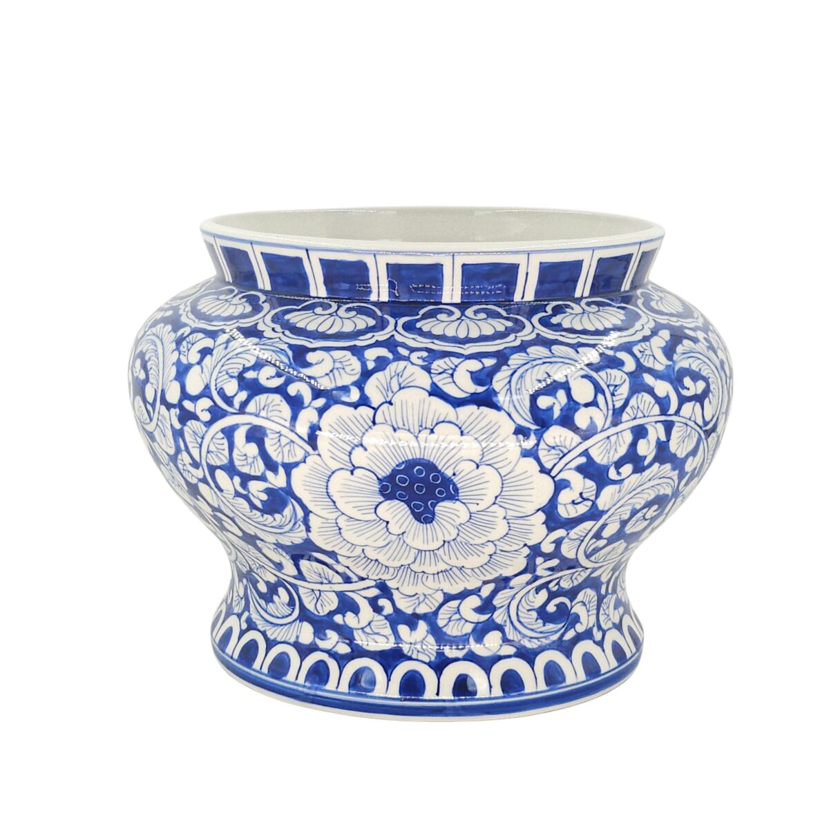 Bình Hoa Bát Tràng Vẽ Tay Hoa Văn Men Lam Cao Cấp - VN-BD125MY22-30