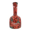 Bình Hút Lộc Đại Cổ Cao Bát Tràng Vẽ Tay Hoa Hồng Men 3D Cao Cấp - VN-BD125FE27-69