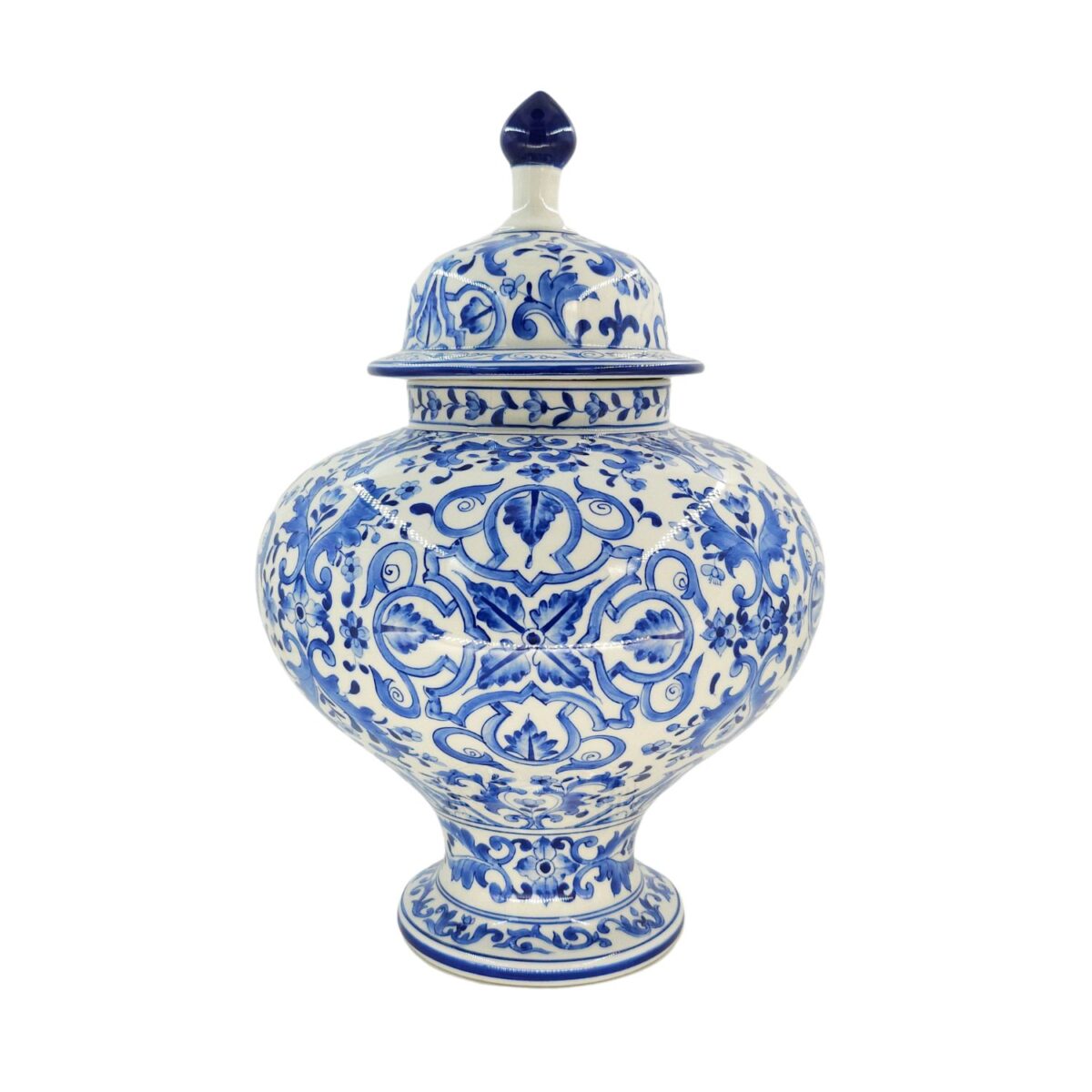 Chóe Bát Tràng Vẽ Tay Họa Tiết DIOR Men Lam Cao Cấp - VN-BD125FE27-33