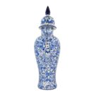 Chóe Cao Bát Tràng Vẽ Tay Họa Tiết DIOR Men Lam Cao Cấp - VN-BD125FE27-40