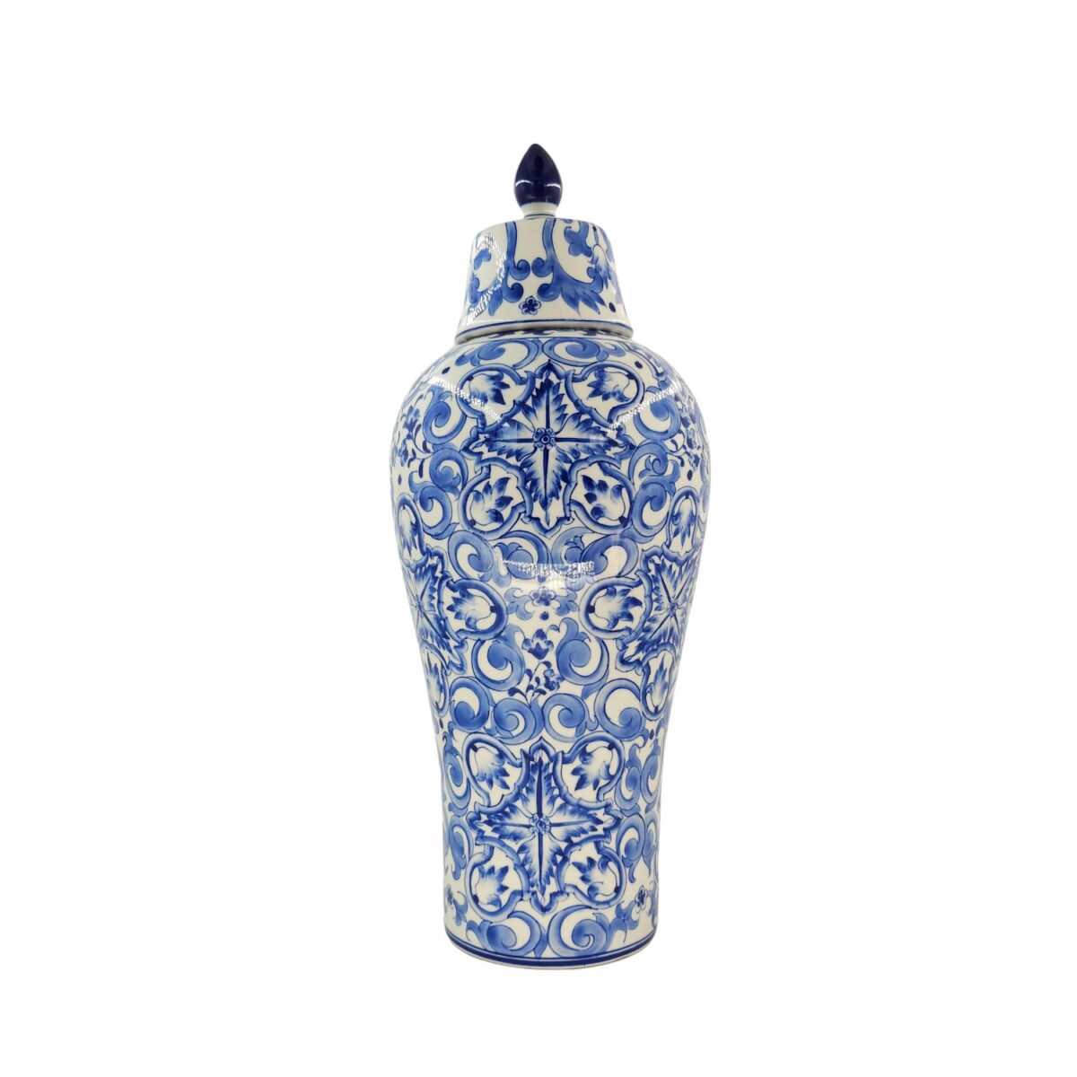 Chóe Cao Bát Tràng Vẽ Tay Họa Tiết DIOR Men Lam Cao Cấp - VN-BD125FE27-41 - Ảnh 2