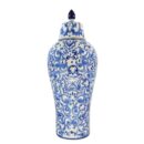 Chóe Cao Bát Tràng Vẽ Tay Họa Tiết DIOR Men Lam Cao Cấp - VN-BD125FE27-41
