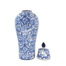 Chóe Cao Bát Tràng Vẽ Tay Họa Tiết DIOR Men Lam Cao Cấp - VN-BD125FE27-41