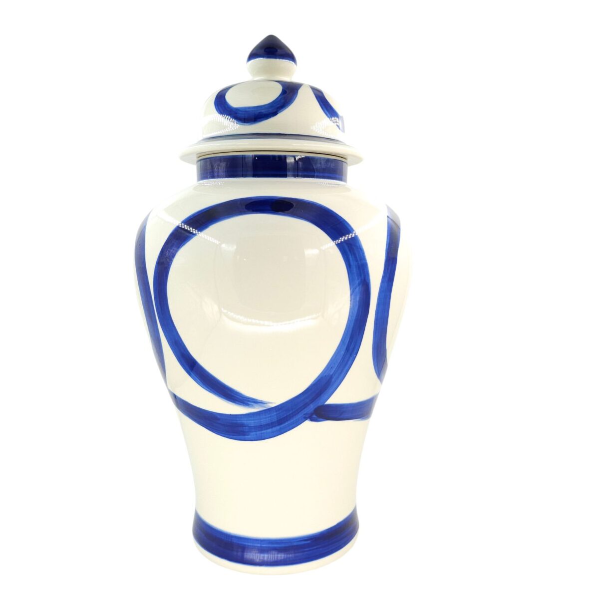 Chóe Đại Bát Tràng Vẽ Tay Họa Tiết Cổ Điển Men Lam Cao Cấp - VN-BD125FE27-18