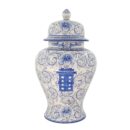 Chóe Trung Bát Tràng Vẽ Tay Hoa Văn Có Chữ Hỷ Men Lam Cao Cấp - VN-BD125MY22-13
