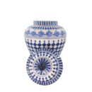 Chóe Trung Bát Tràng Vẽ Tay Hoa Văn Men Lam Cao Cấp - VN-BD125MY22-06