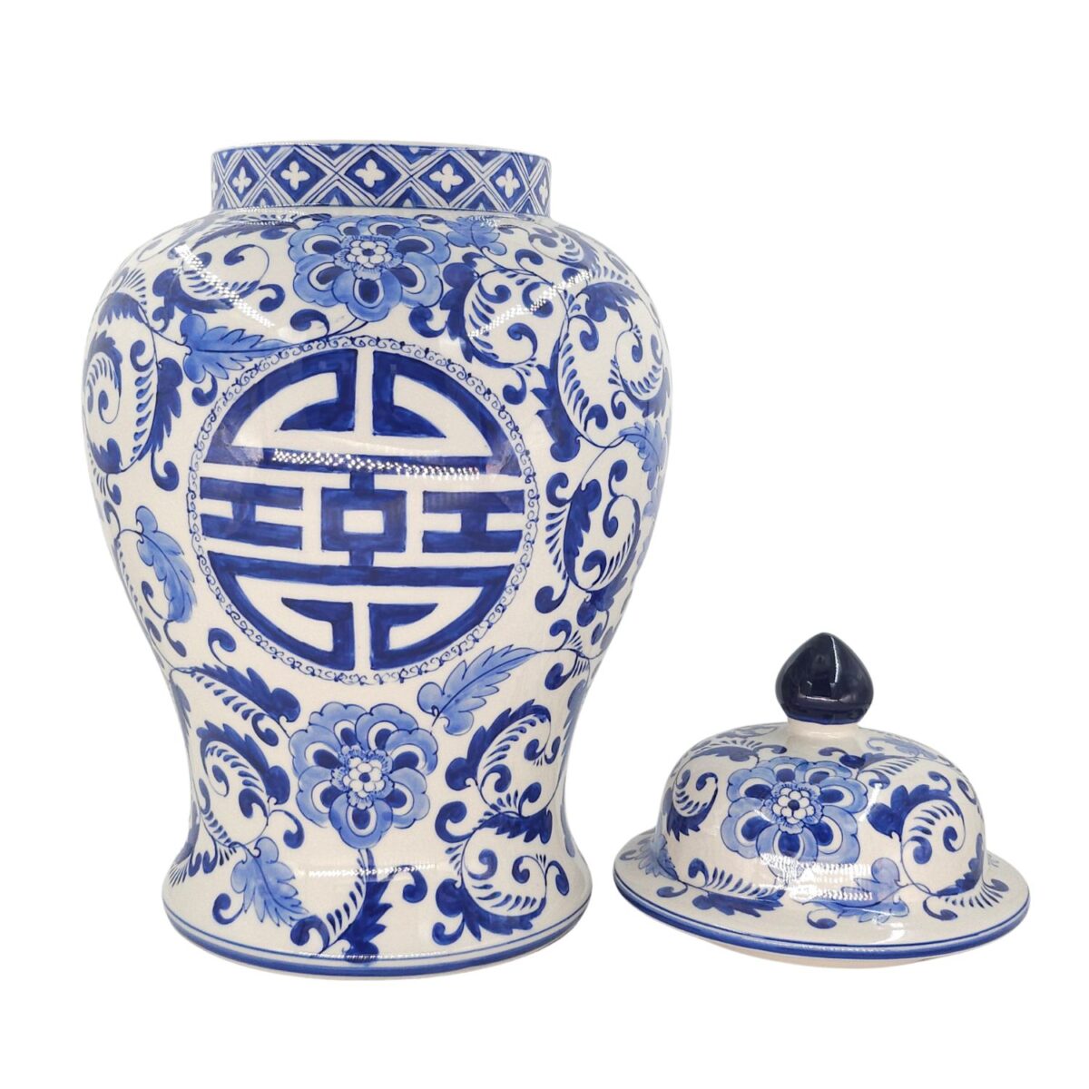 Chóe Trung Bát Tràng Vẽ Tay Hoa Văn Men Lam Cao Cấp - VN-BD125MY22-20 - Ảnh 2