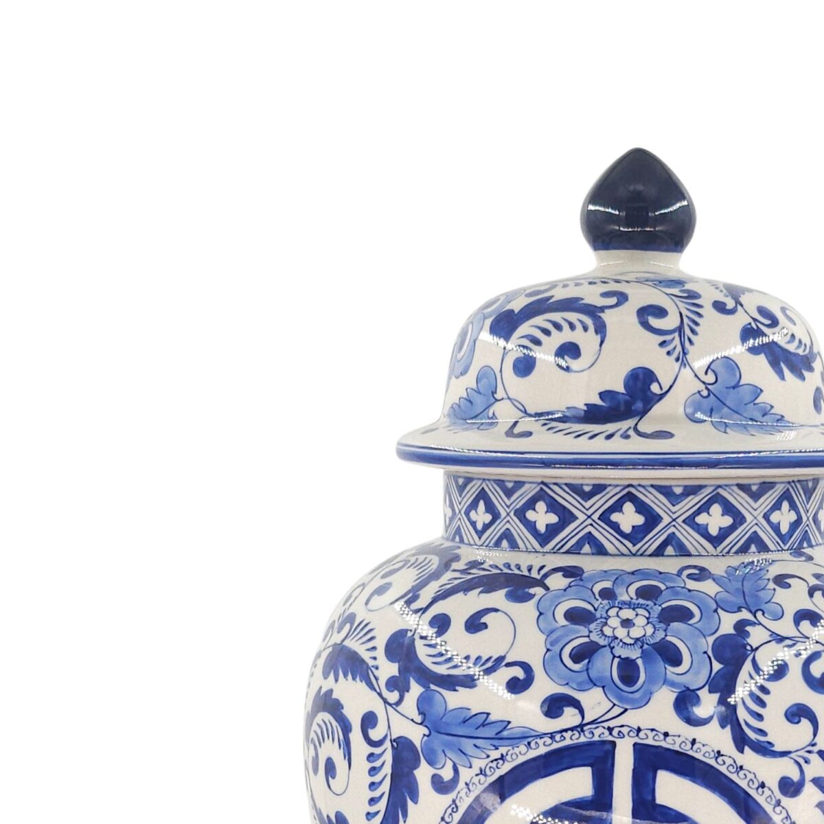 Chóe Trung Bát Tràng Vẽ Tay Hoa Văn Men Lam Cao Cấp - VN-BD125MY22-20 - Ảnh 5