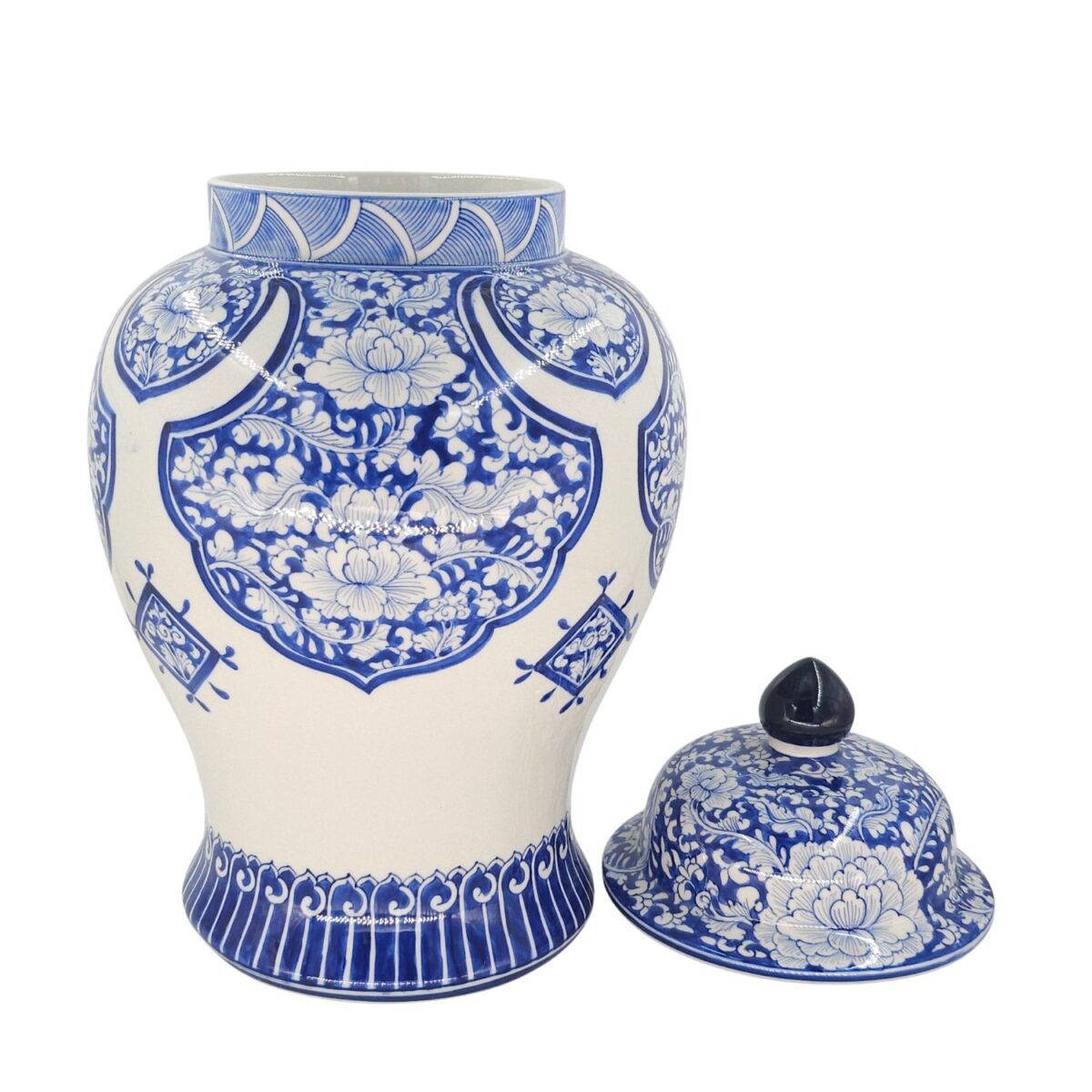 Chóe Trung Bát Tràng Vẽ Tay Hoa Văn Men Lam Cao Cấp - VN-BD125MY22-21 - Ảnh 2