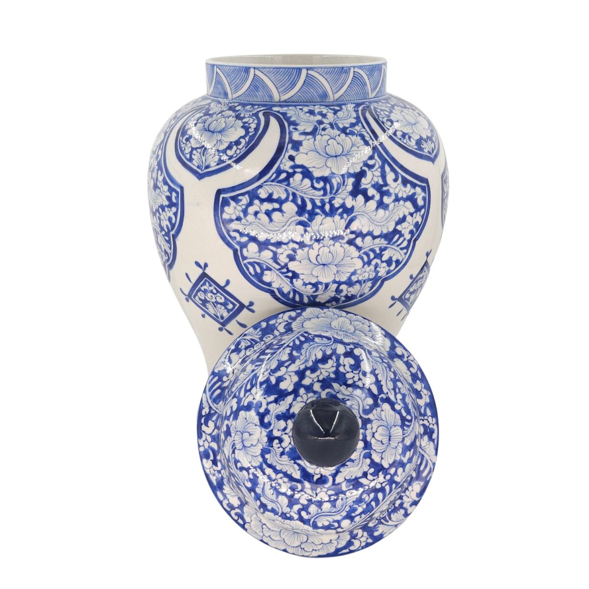 Chóe Trung Bát Tràng Vẽ Tay Hoa Văn Men Lam Cao Cấp - VN-BD125MY22-21 - Ảnh 3