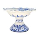 Dĩa Bát Tràng Miệng Lượn Vẽ Hoa Men Lam Độc Đáo - VN-BD125MY22-31
