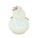 Hồ Lô Bát Tràng Đắp Nổi Sen Hồng Đỏ Men Bóng Đặc Biệt - TV-BD125MR07-22