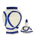 Hủ Bát Tràng Vẽ Tay Họa Tiết Cổ Điển Men Lam Cao Cấp - VN-BD125FE27-27