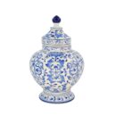 Hủ Bát Tràng Vẽ Tay Họa Tiết DIOR Men Lam Cao Cấp - VN-BD125FE27-44