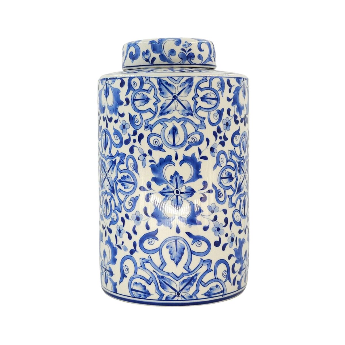 Hủ Bát Tràng Vẽ Tay Họa Tiết DIOR Men Lam Cao Cấp - VN-BD125FE27-59 - Ảnh 2